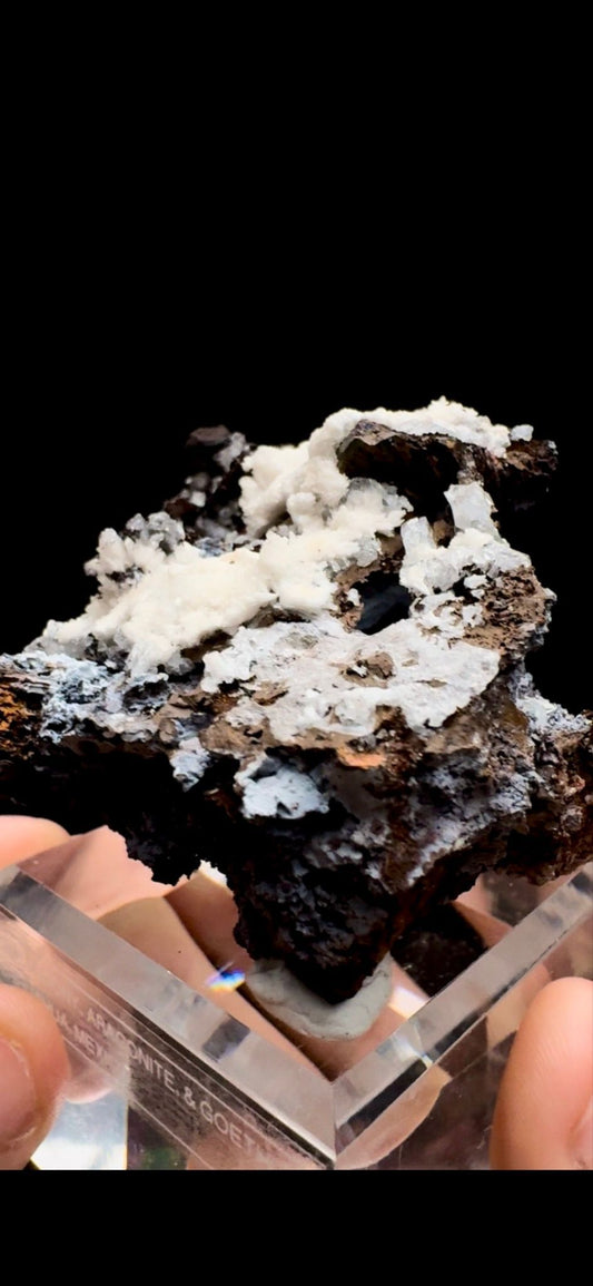 0377- Chalcedony, Aragonite, and Goethite