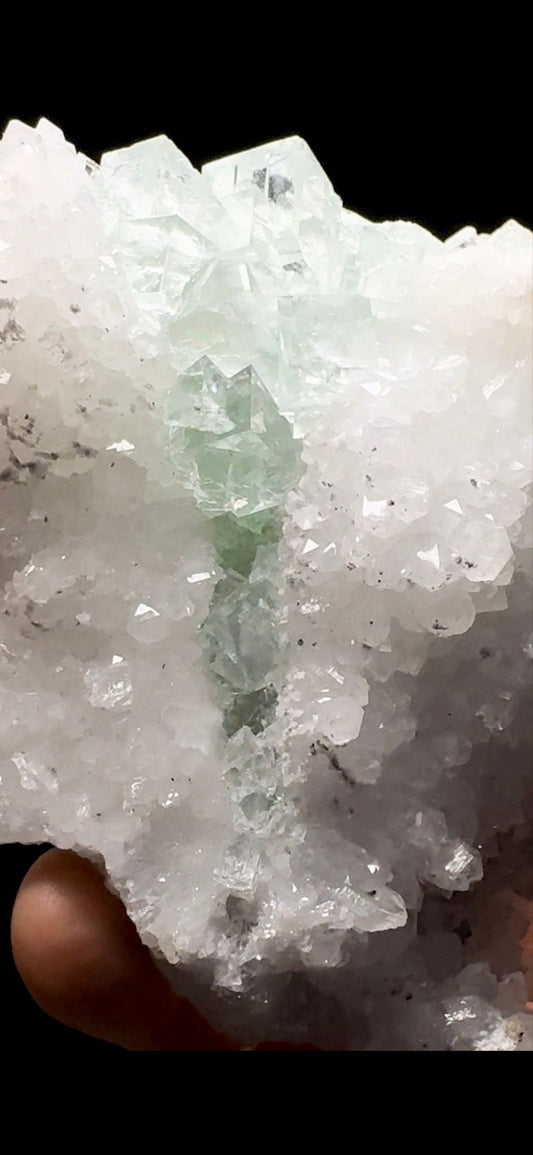 657- Fluorite on Quartz
