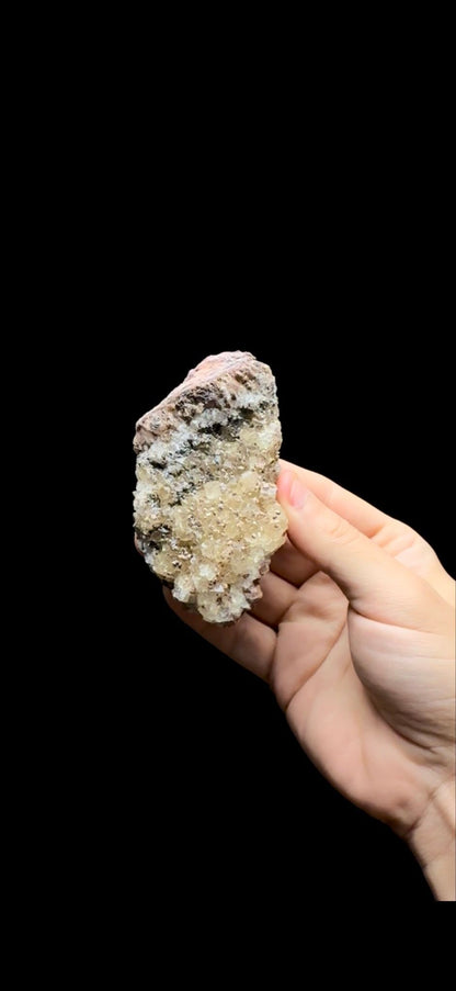0713- Fluorite on Calcite
