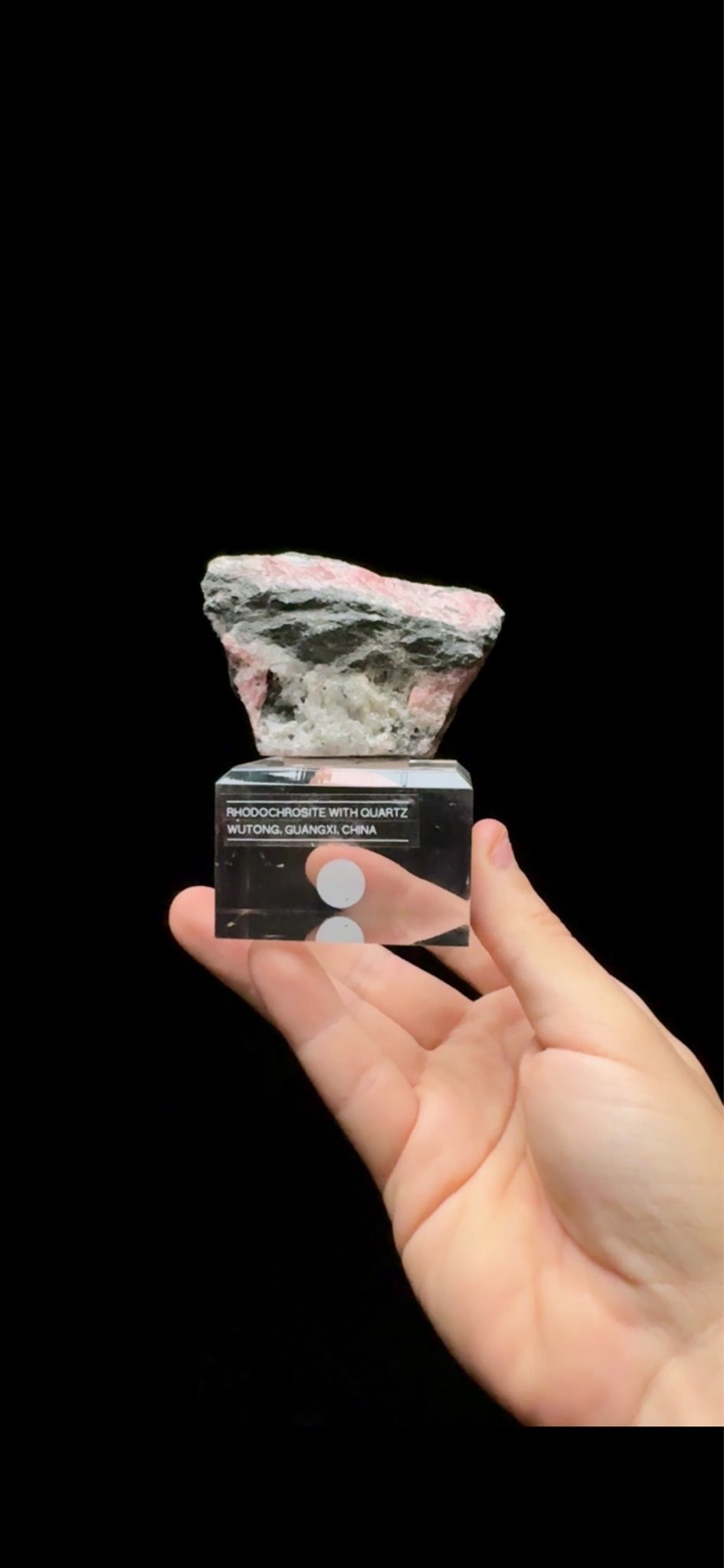 0568- Rhodochrosite With Quartz