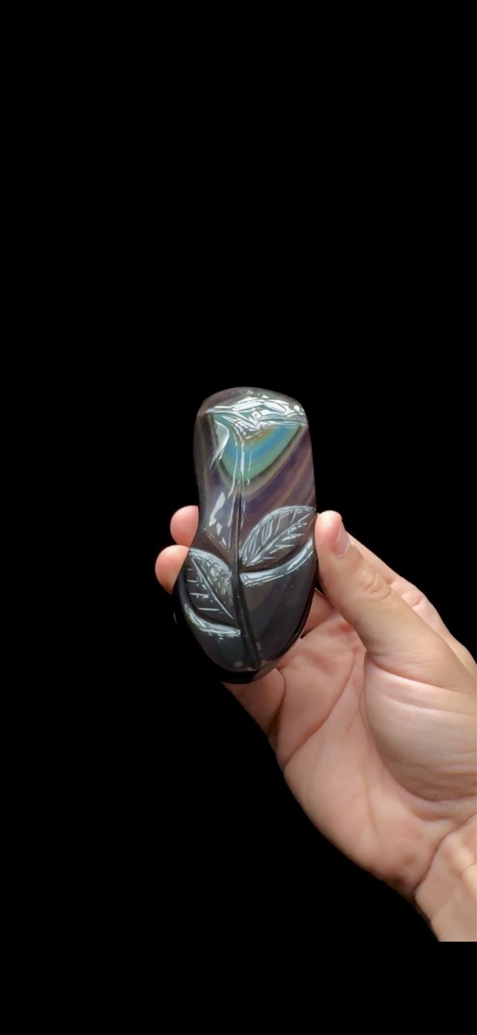 0542- Rainbow Obsidan