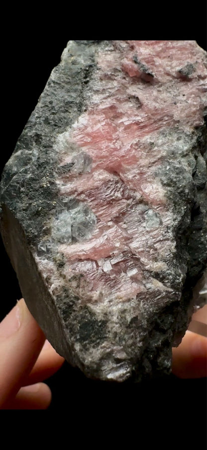 0568- Rhodochrosite With Quartz