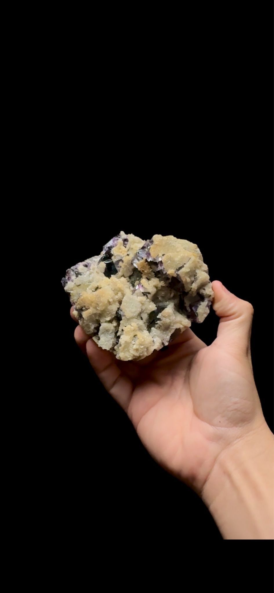 0534- Fluorite with Calcite