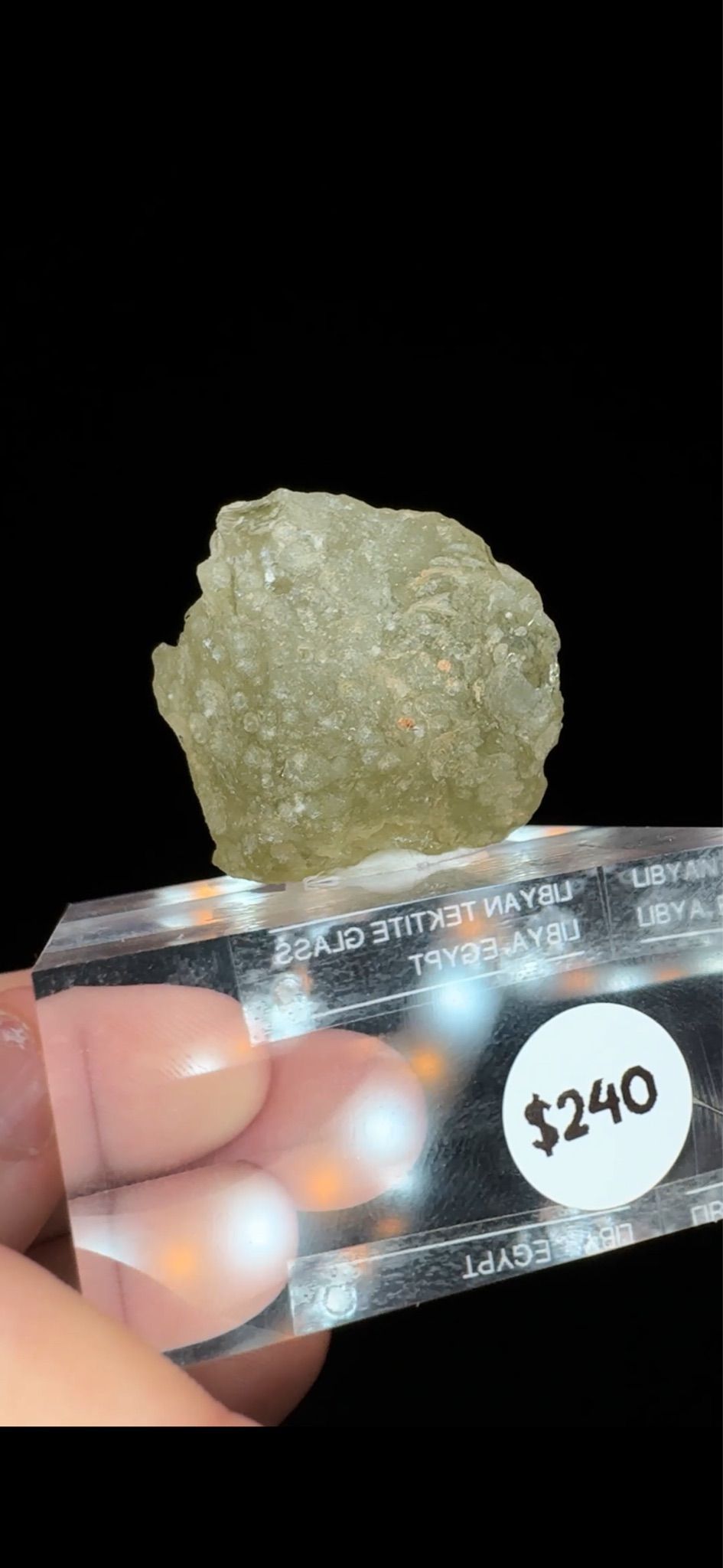 0736- Libyan Glass (Tektite Meteorite )