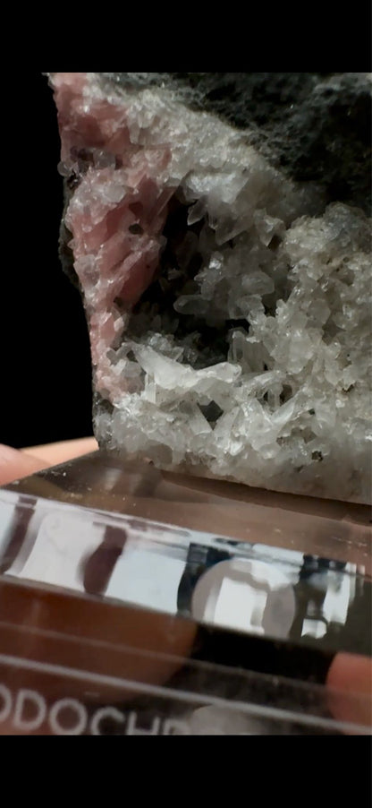 0568- Rhodochrosite With Quartz