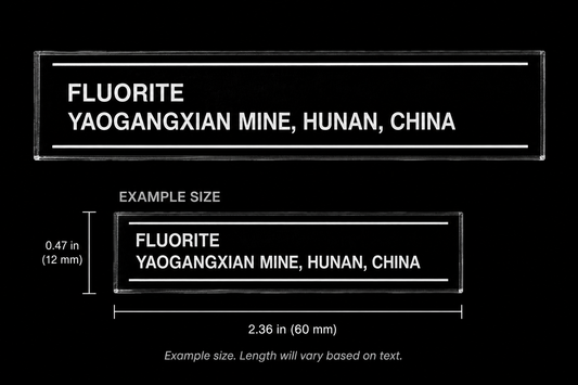 Custom Crystal Specimen Label
