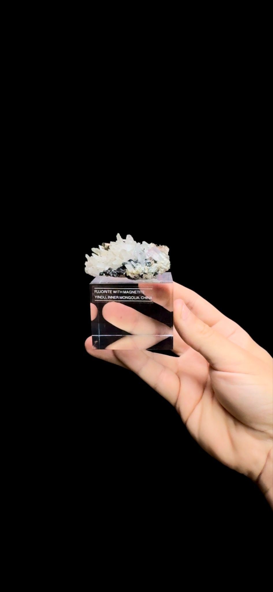 0511- Fluorite with Quartz and Magnetite