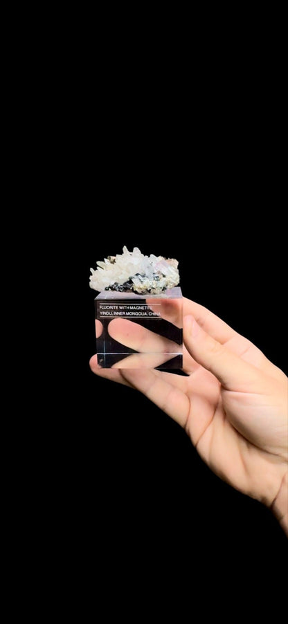 0511- Fluorite with Quartz and Magnetite