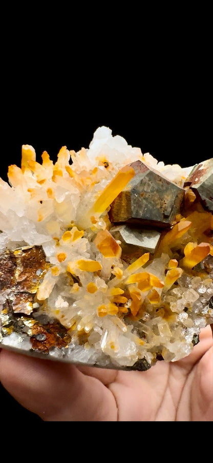 0372- Mango Quartz with Pyrite