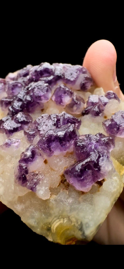 082- Fluorite on Quartz