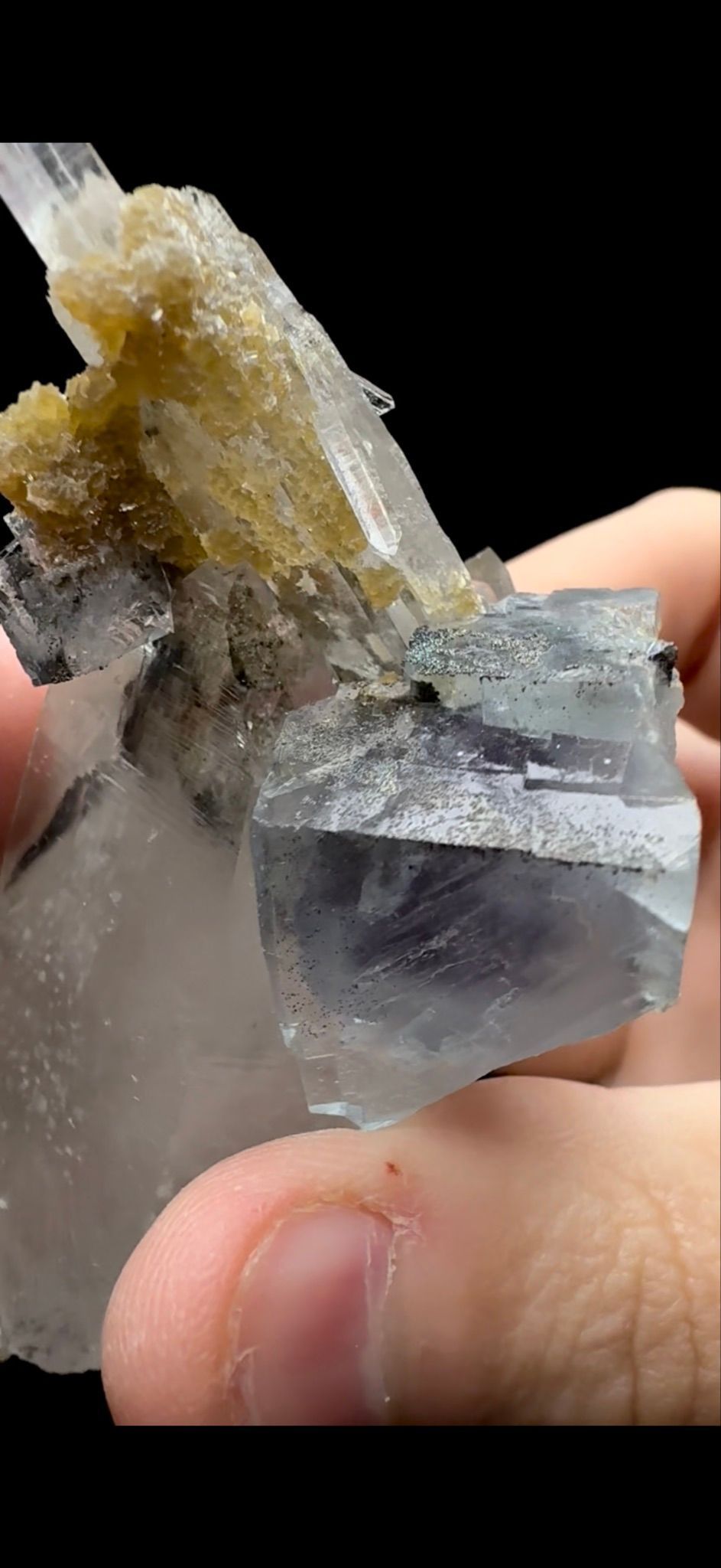 202- Fluorite with Quartz and Mica