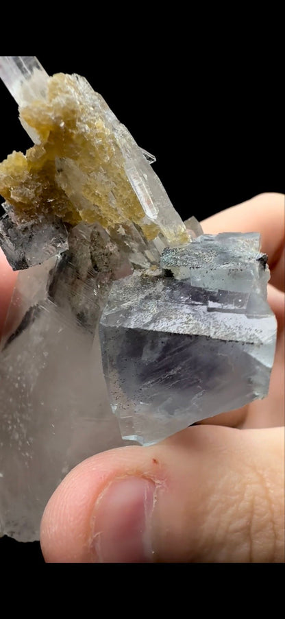 202- Fluorite with Quartz and Mica