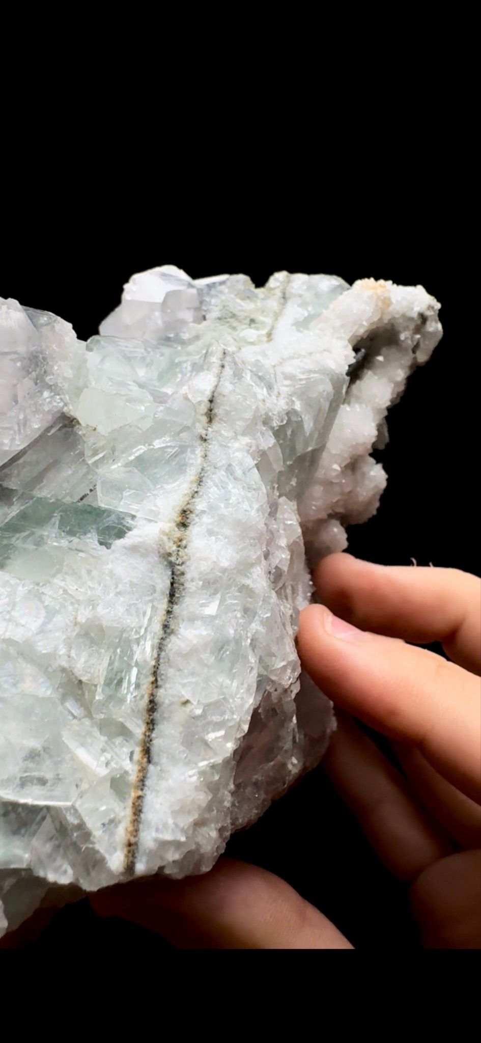 0455- Calcite on Fluorite with Quartz