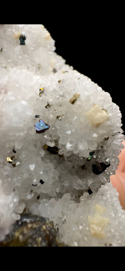 080- Pyrite on Quartz