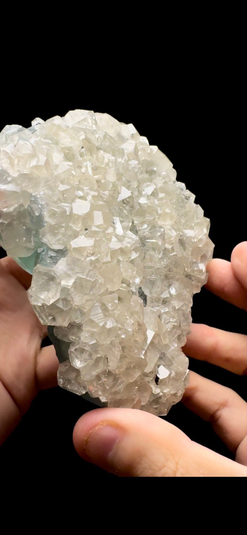 0413- Fluorite on Calcite