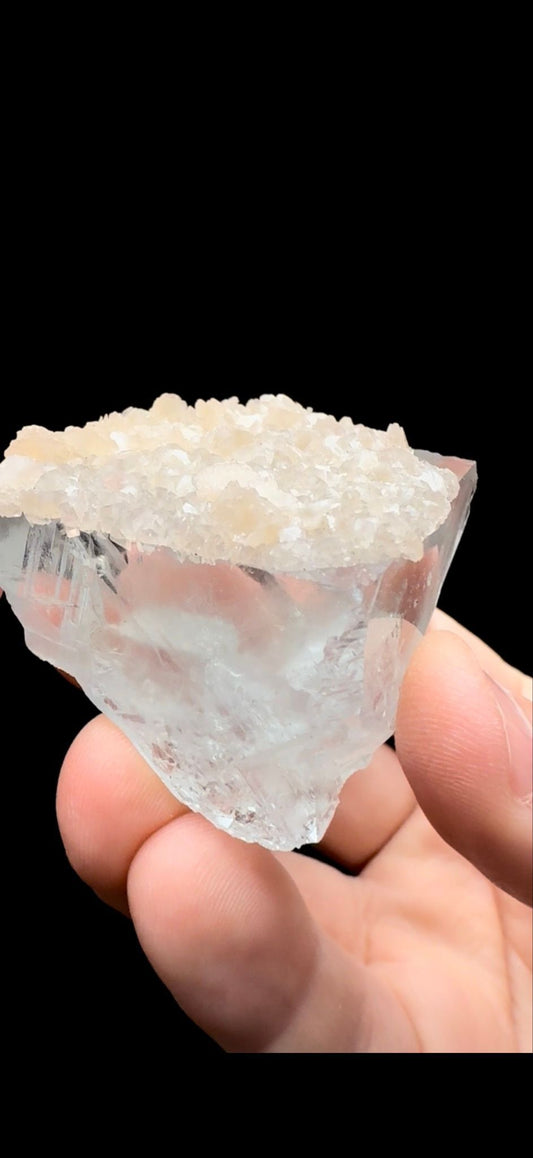196- Fluorite With Calcite