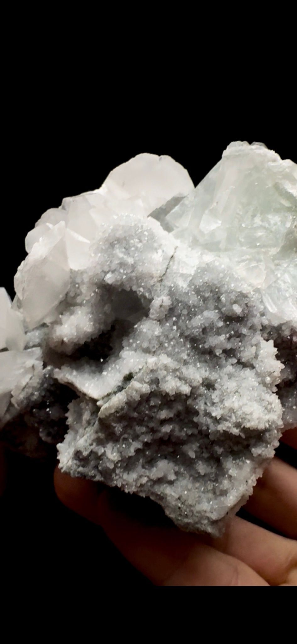0455- Calcite on Fluorite with Quartz