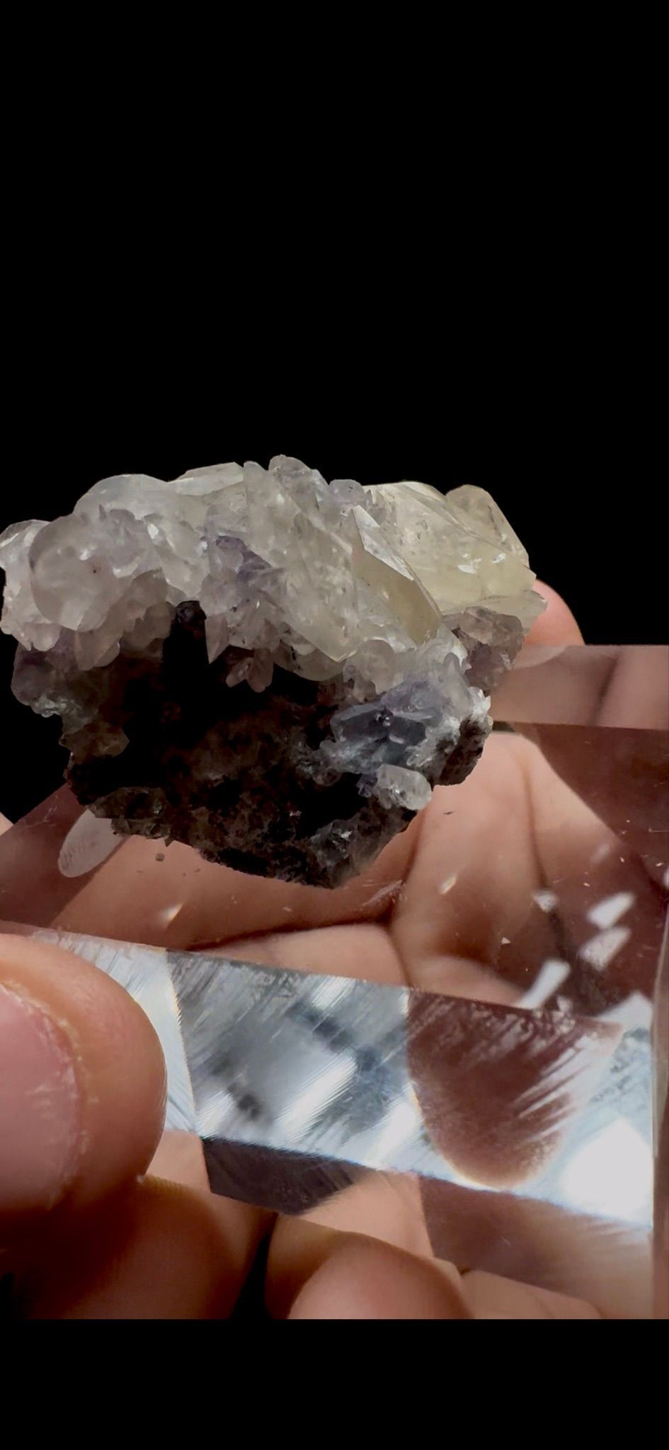 0274- Calcite, Fluorite, and Quartz