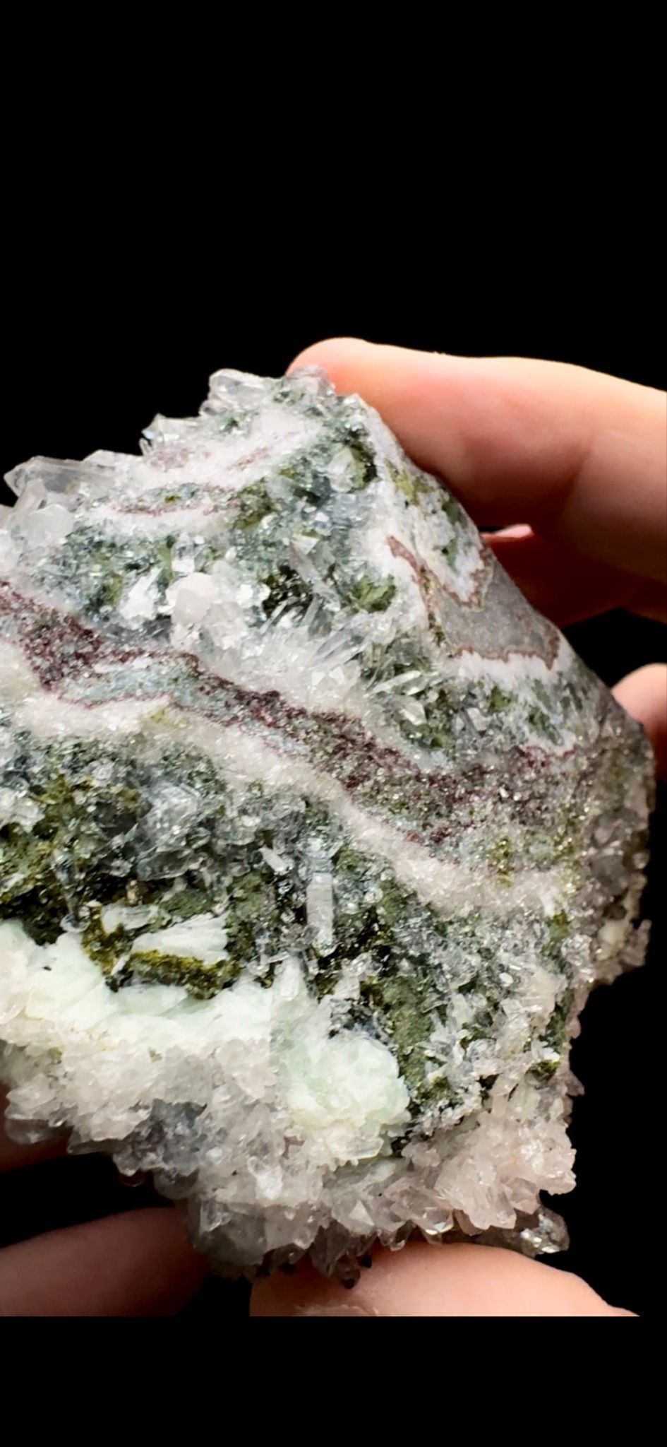 153- Prehnite with Quartz