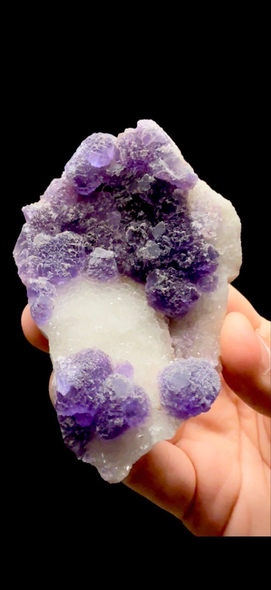 882- Fluorite on Quartz