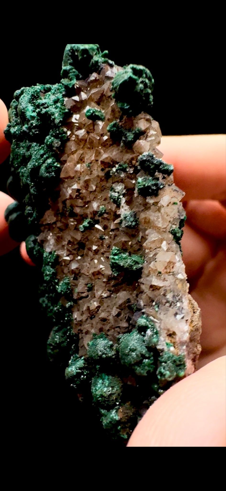 804- Malachite On Quartz