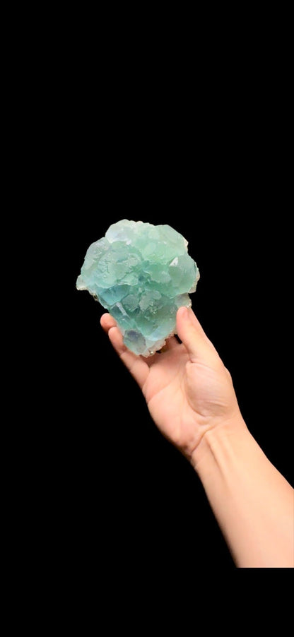 0413- Fluorite on Calcite