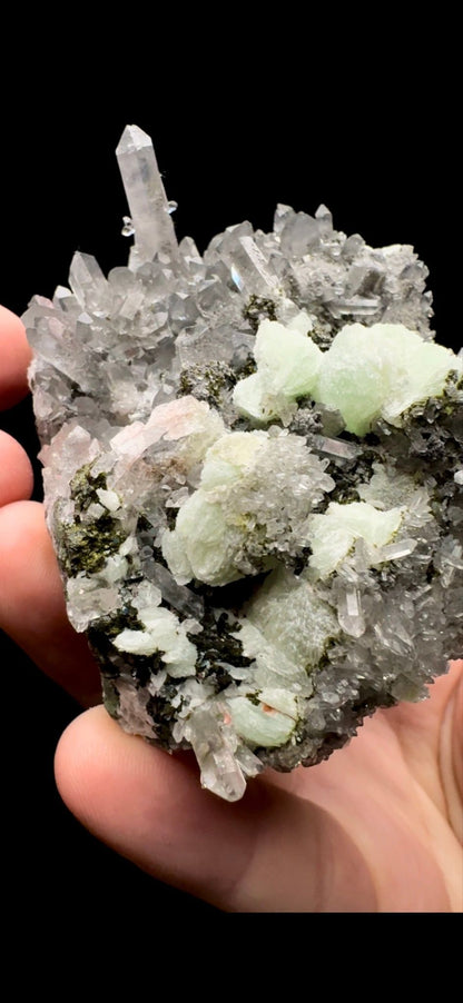 153- Prehnite with Quartz