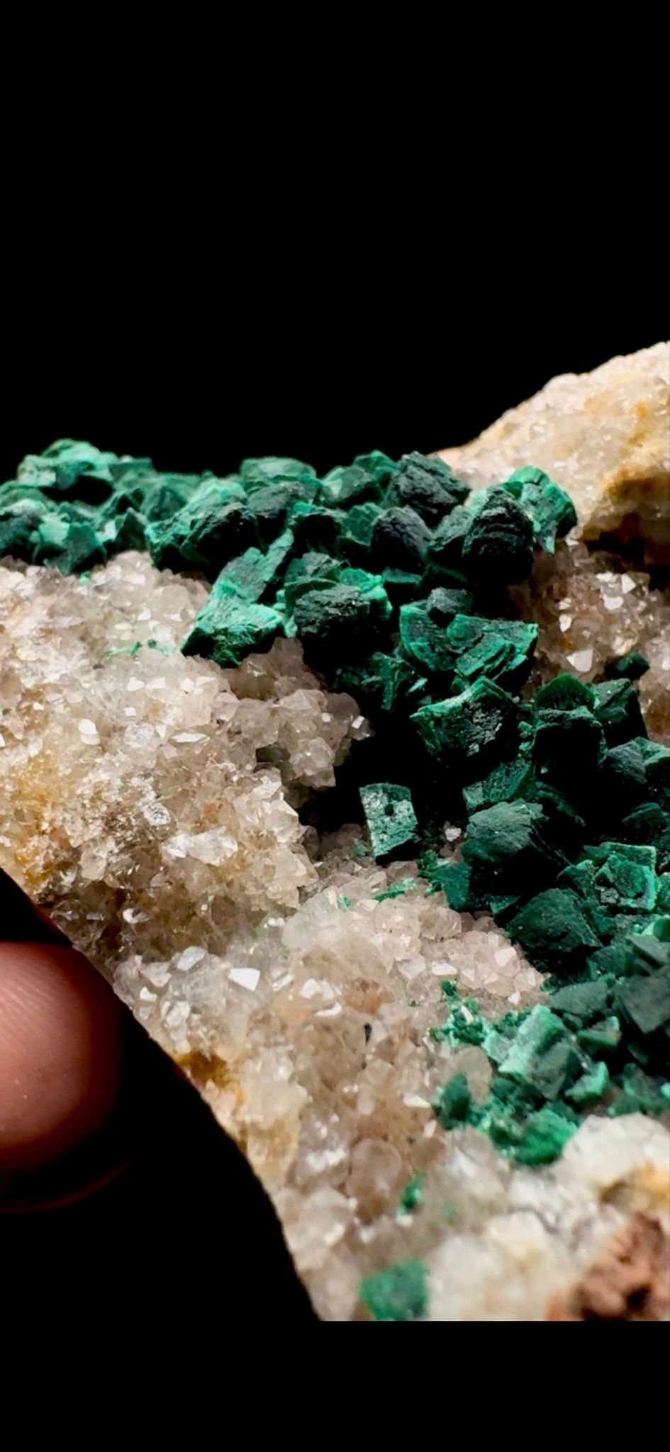 757- Malachite On Quartz