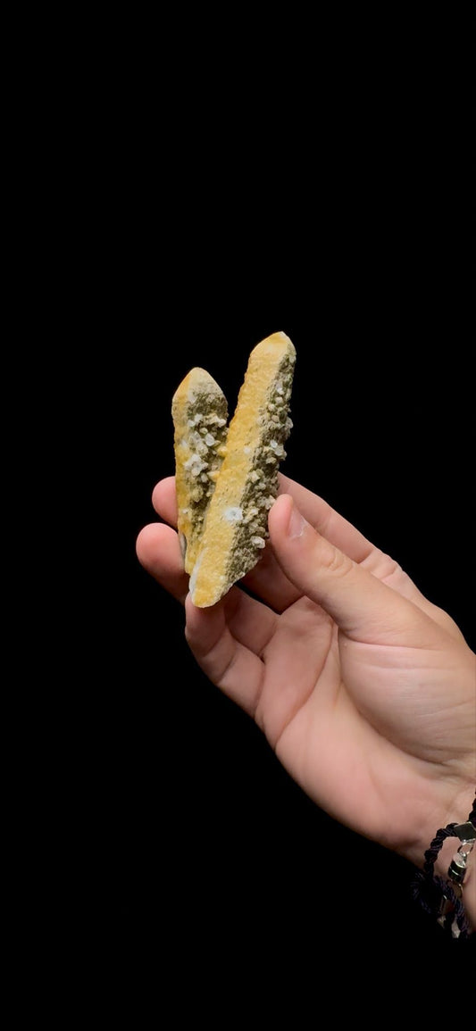0269- Limmonite on Candle Quartz