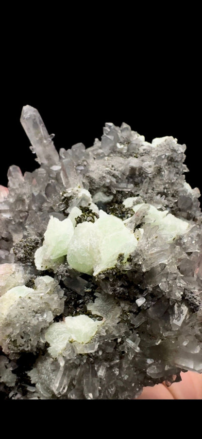 153- Prehnite with Quartz