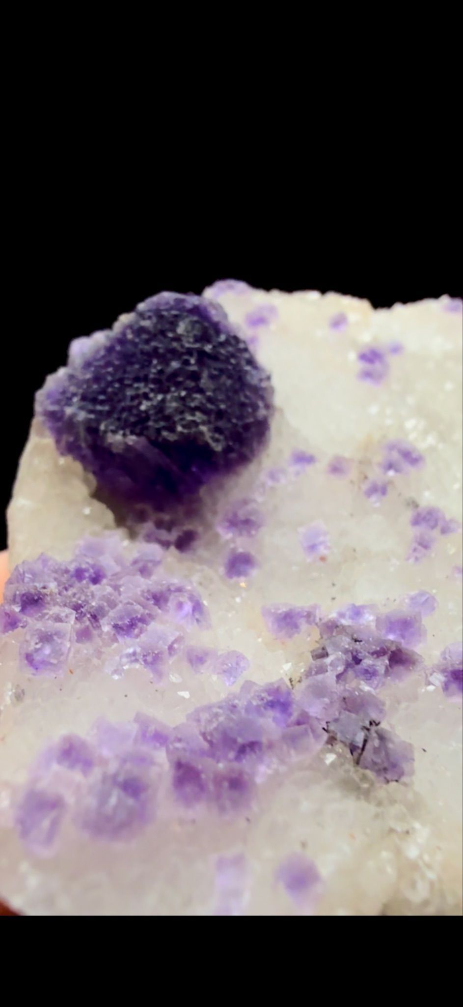 881- Fluorite on Quartz
