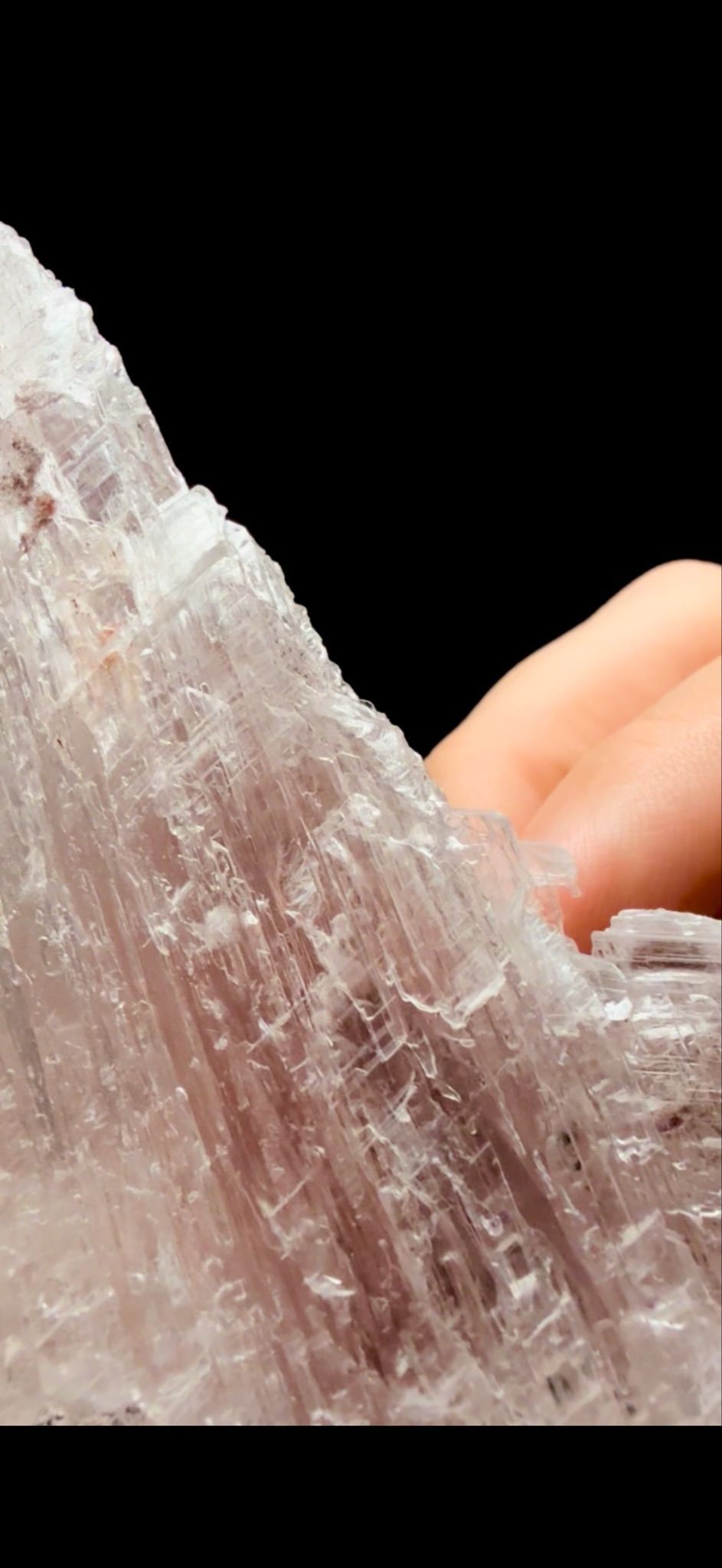 854- Selenite With Hematite
