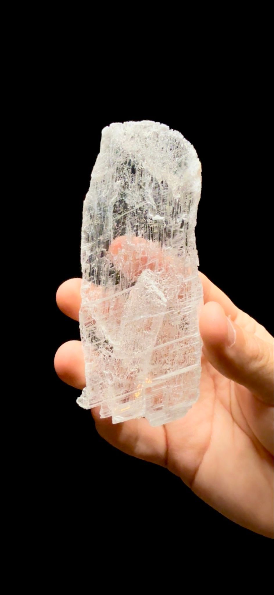 855- Selenite With Hematite
