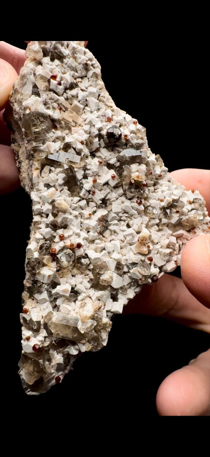 150- Garnet on Smokey Quartz