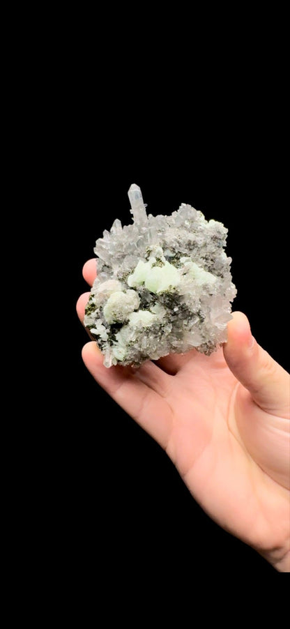 153- Prehnite with Quartz
