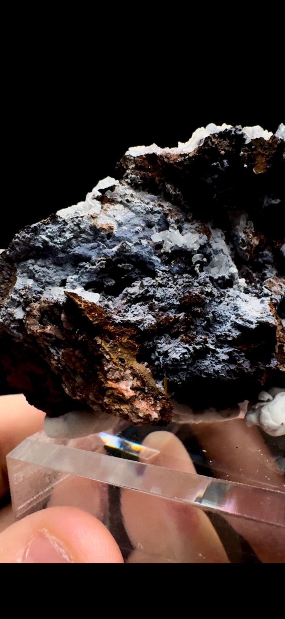 0377- Chalcedony, Aragonite, and Goethite
