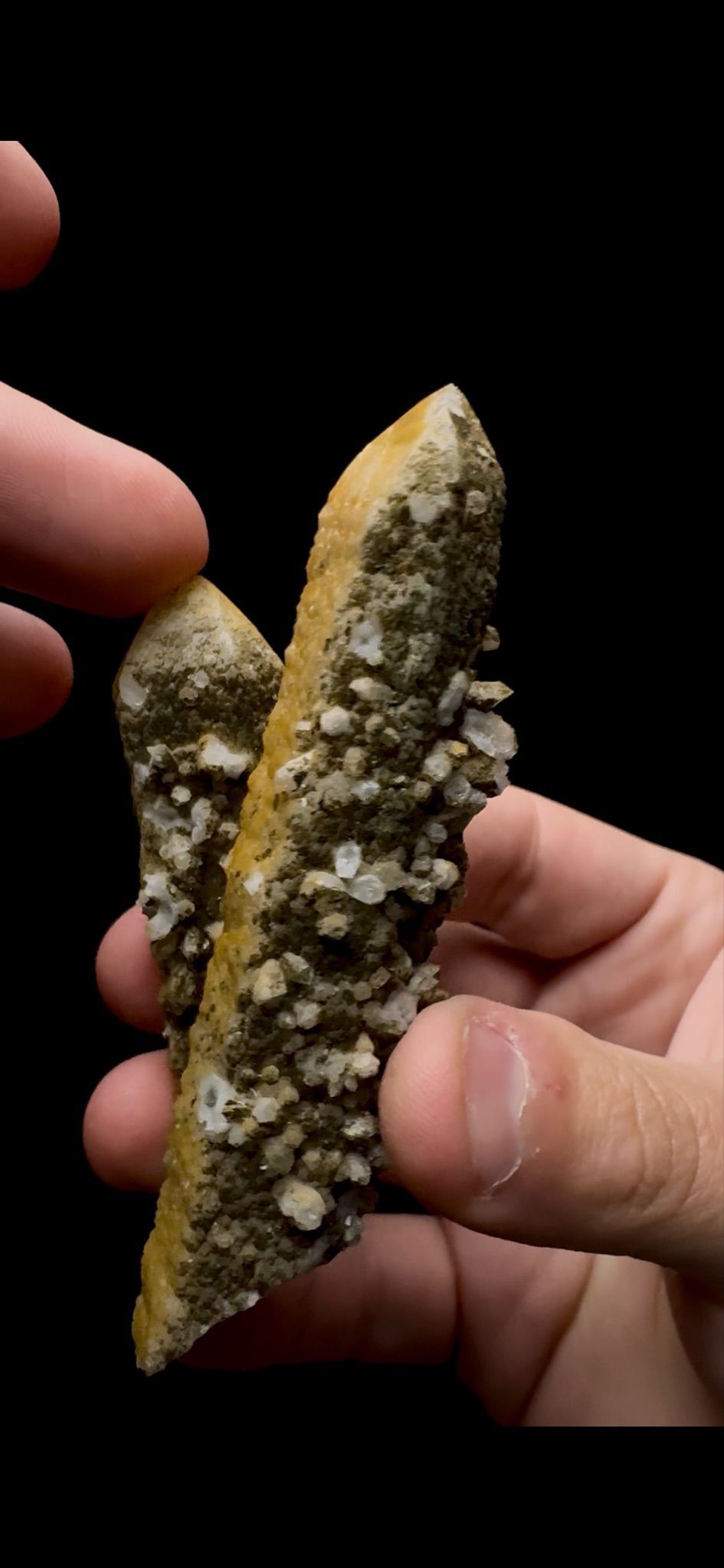 0269- Limmonite on Candle Quartz