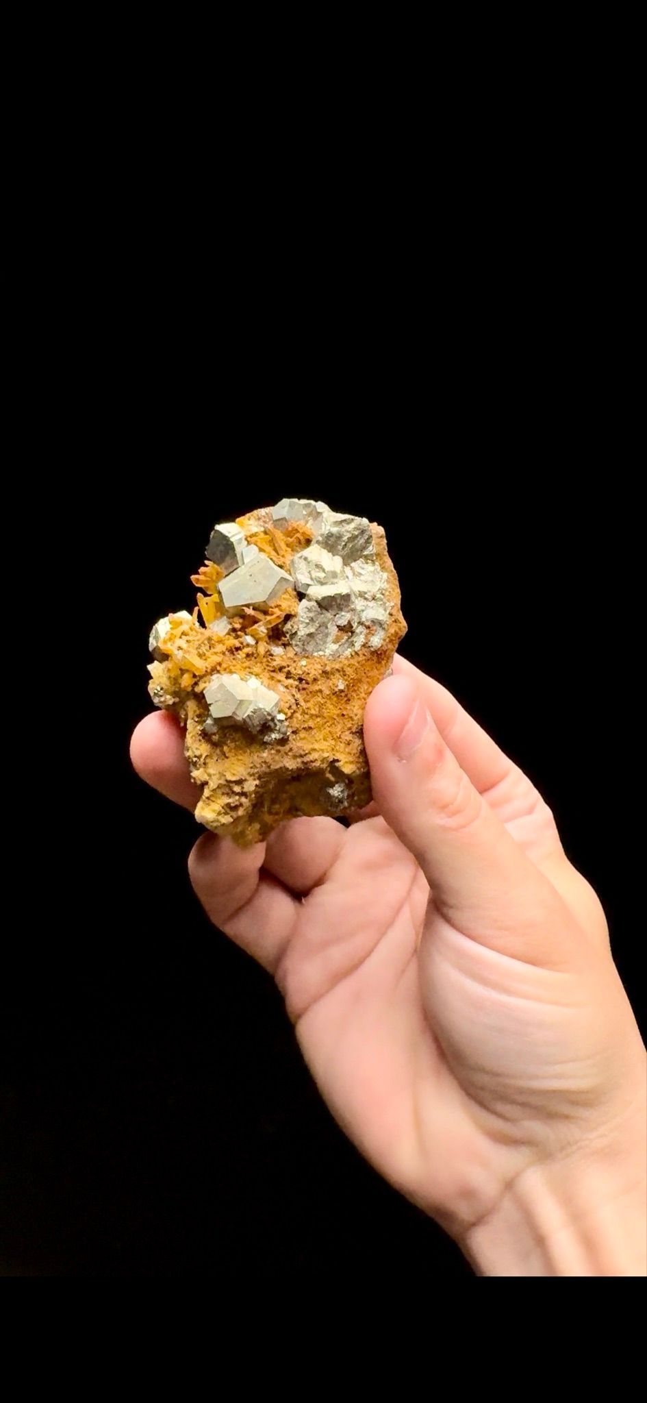 0371- Mango Quartz with Pyrite