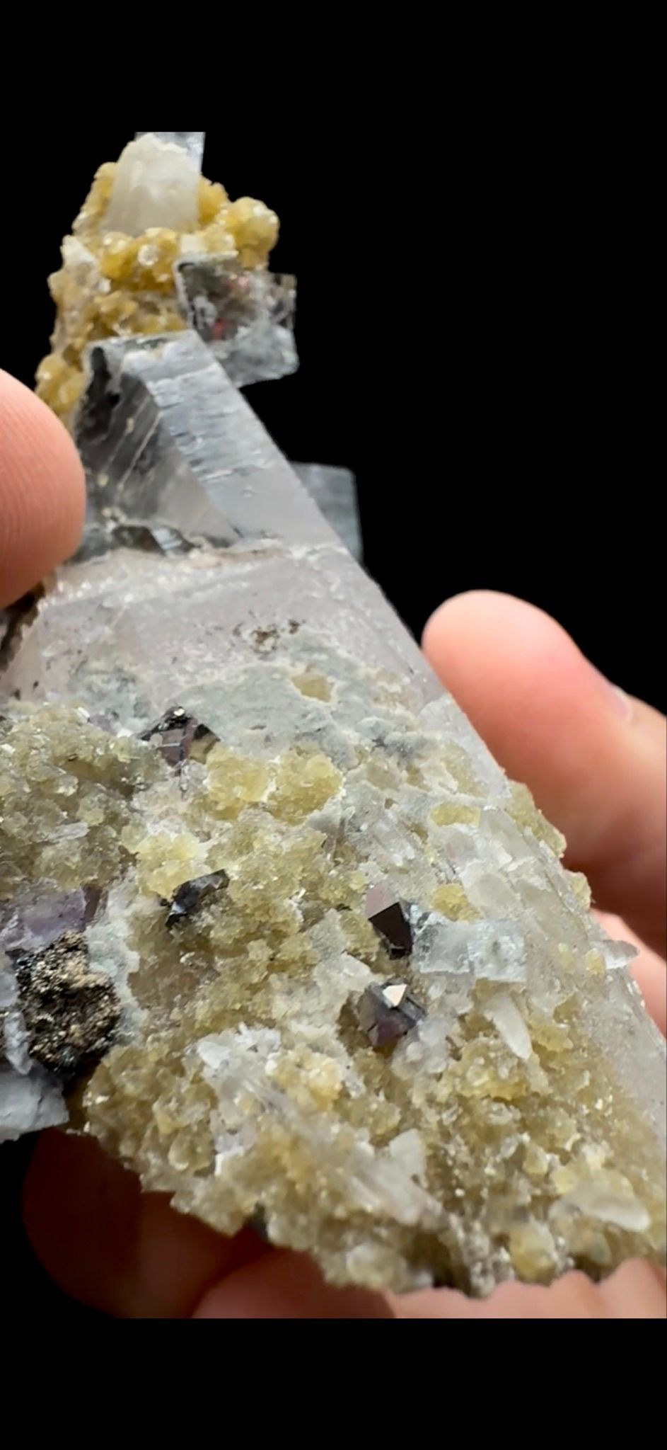 202- Fluorite with Quartz and Mica
