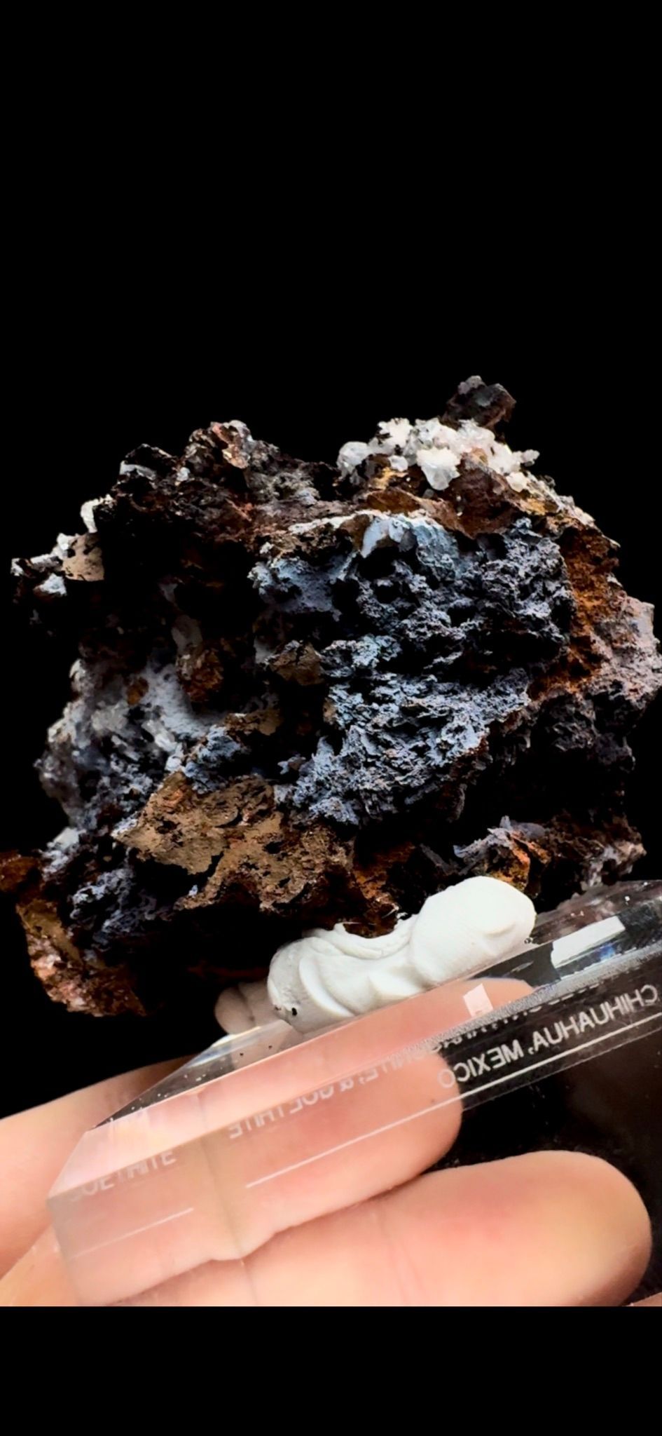 0377- Chalcedony, Aragonite, and Goethite