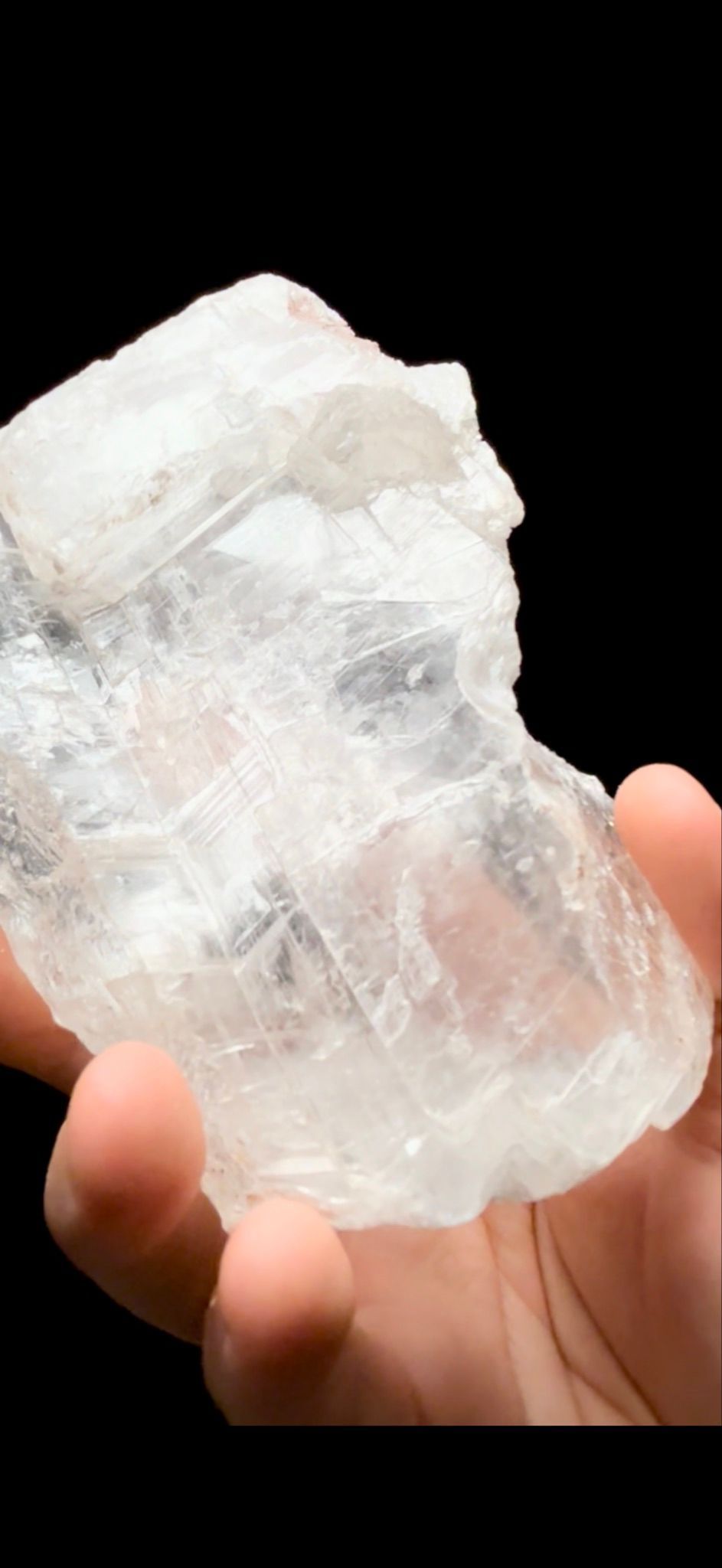 856- Selenite with Hematite