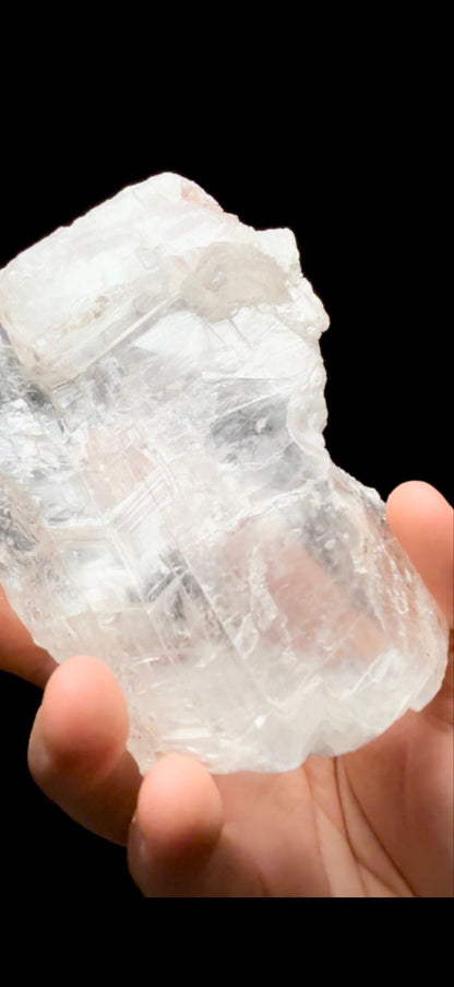 856- Selenite with Hematite