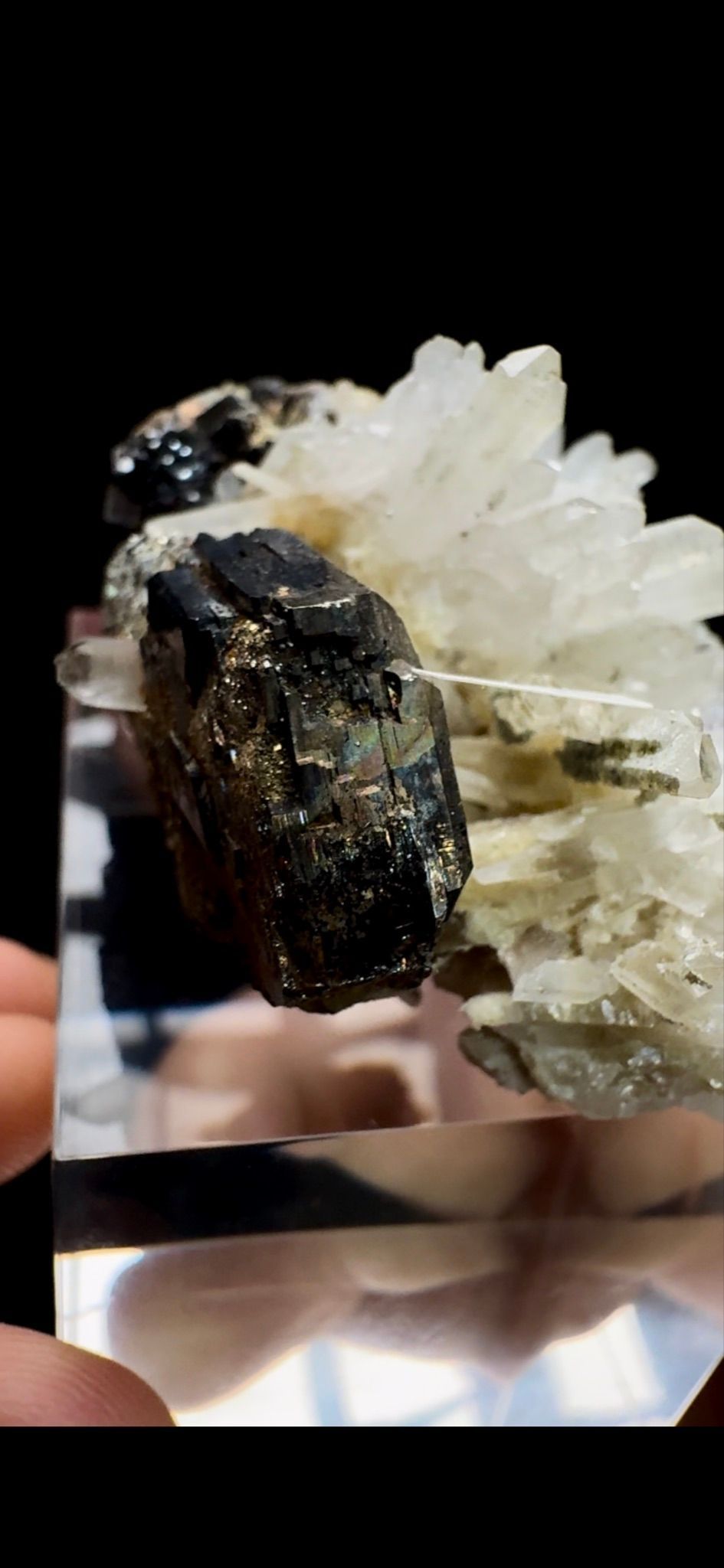 0511- Fluorite with Quartz and Magnetite