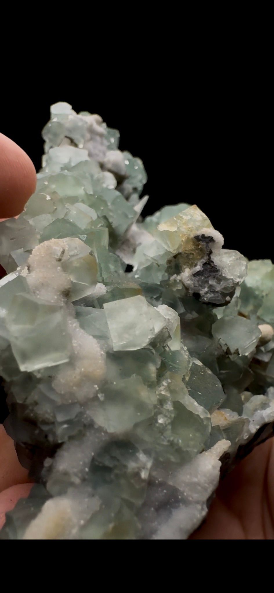 0239- Fluorite on Quartz