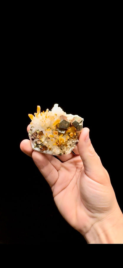 0372- Mango Quartz with Pyrite