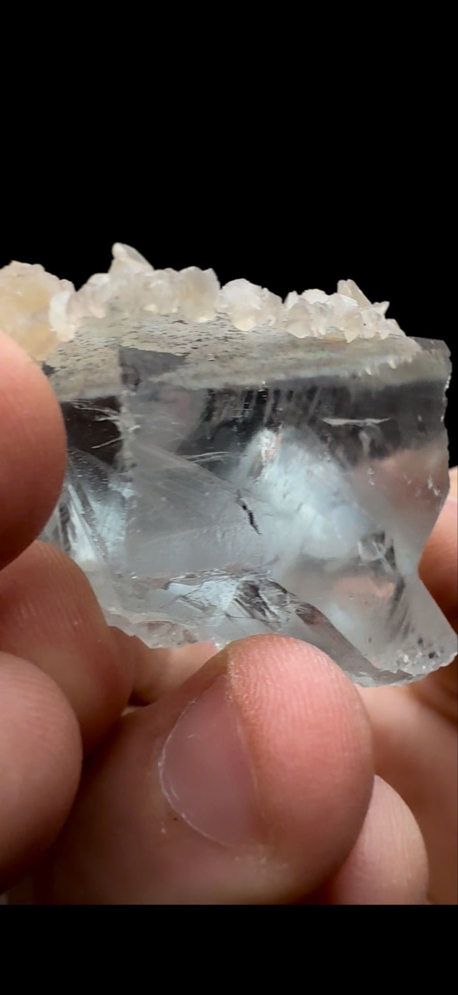 196- Fluorite With Calcite