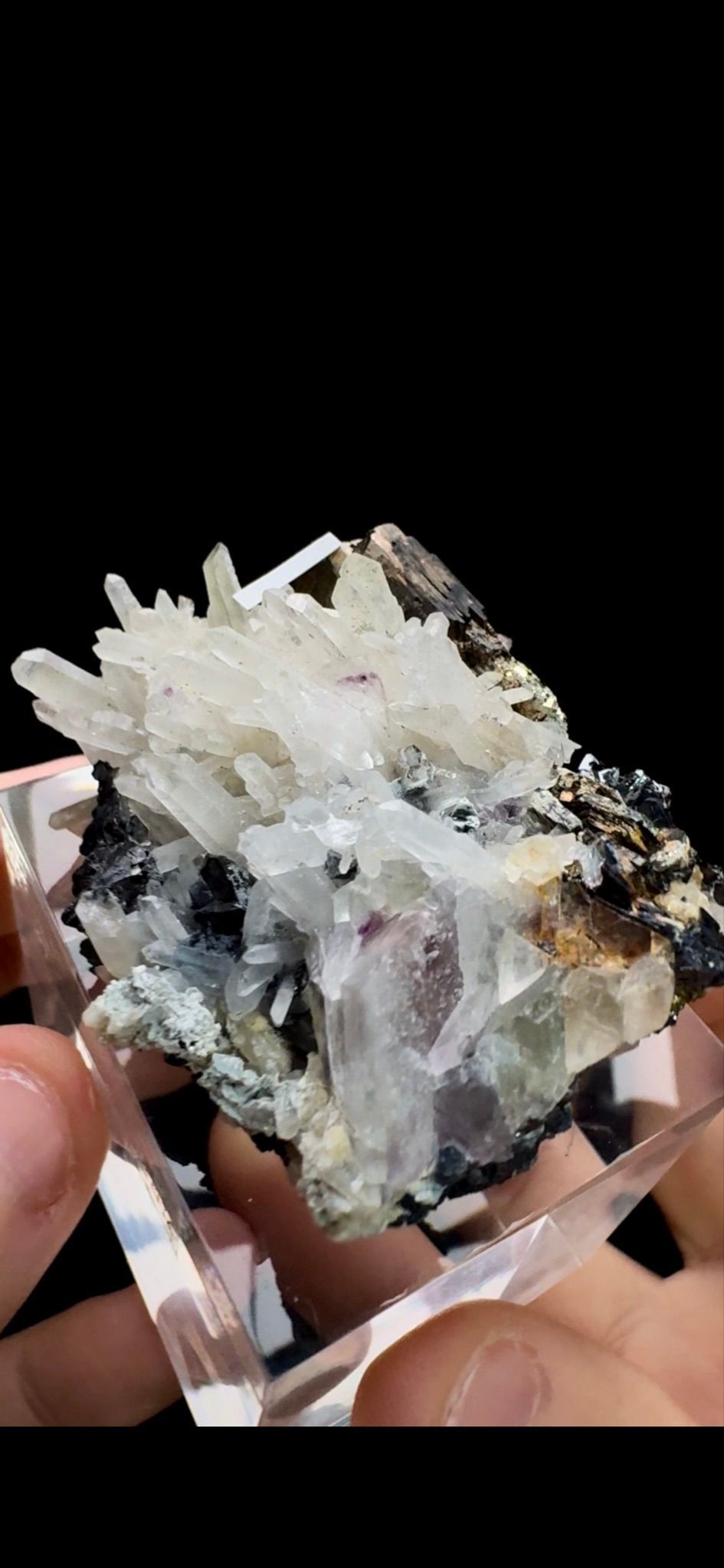 0511- Fluorite with Quartz and Magnetite