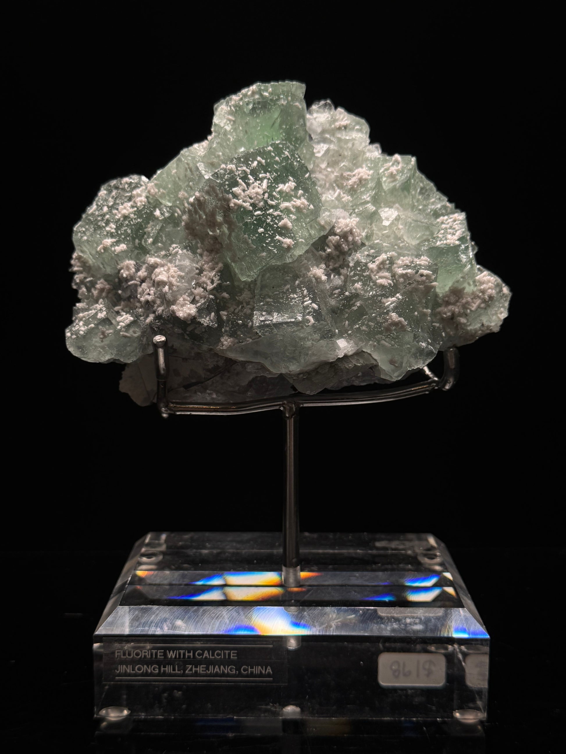 340- Fluorite With Calcite