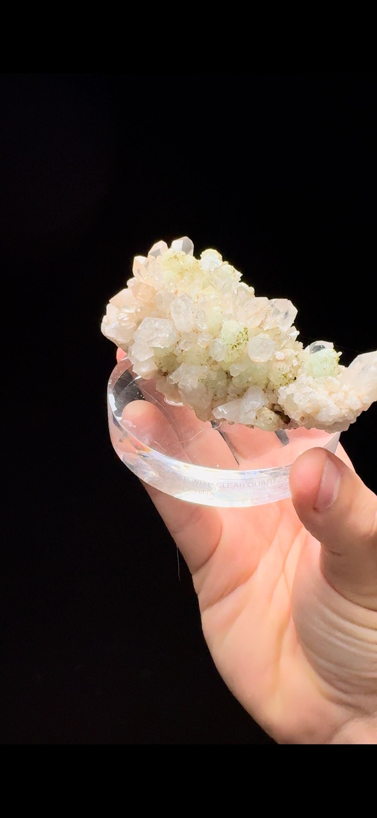 313- Prehnite With Quartz