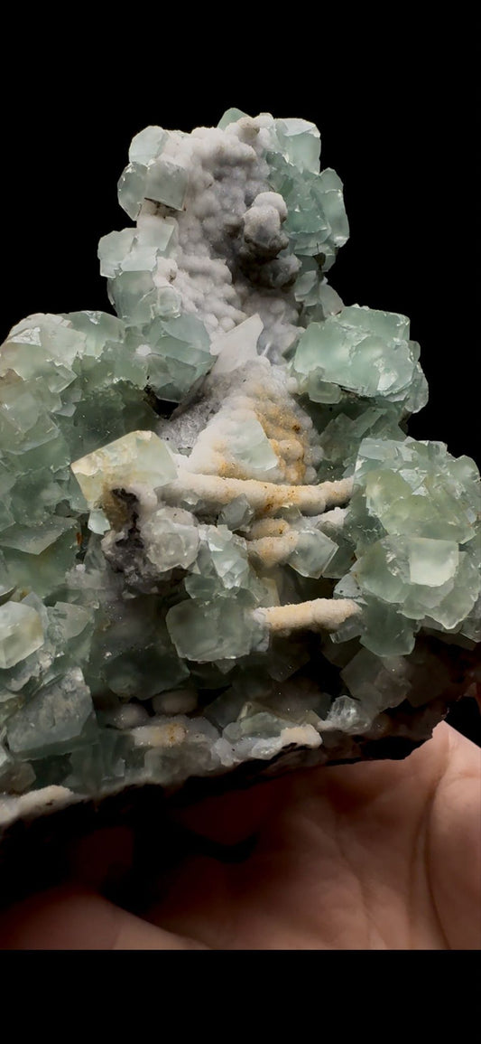 0239- Fluorite on Quartz